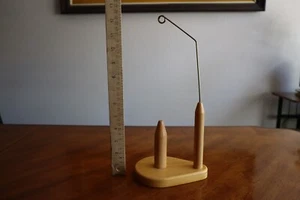 Yarn Cone Holder Skein Holder Wooden Yarn Storage For Knitting Machines~12.5" - Picture 1 of 9