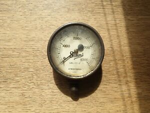 Brass sight gauge air pressure Simms