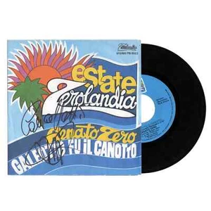 Renato Zero Galeotto fu il canotto Più su Lp Vinile 45 Giri autografato Signed - Foto 1 di 2