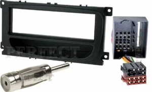 Kit Marco Adattatore Montaggio Radio Ford Focus Galaxy MONDEO S-MAX Nero - Foto 1 di 1