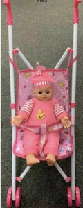 Bambola giocattolo bambini esterno passeggino con bambola passeggino neonato passeggino   - Foto 1 di 1