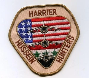 PERSIAN GULF WAR OPERATION IRAQI FREEDOM DESERT STORM Hussein Hunter AV8B PATCH - Picture 1 of 12