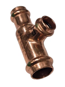 Camiseta reductora de cobre VIEGA PROPRESS 77392 ProPress, 3/4" x 1/2" x 1/2" - Imagen 1 de 1
