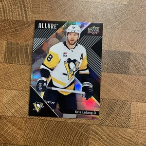 #55 Kris Letang 2024-25 Upper Deck Allure Black Rainbow Pittsburgh Penguins - Picture 1 of 2