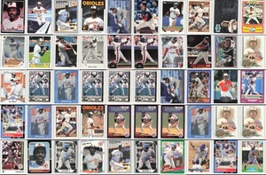 (50) Eddie Murray Hall of Fame Lot MLB Baseball Cards Base Inserts Collection - Picture 1 of 12