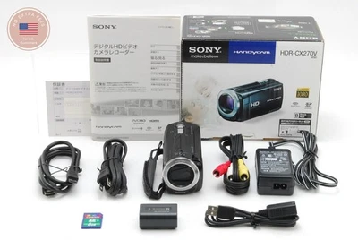 [NEAR MINT w/SD Card]SONY HDR-CX270V Handycam Comcorder Video Camera Black JAPAN - Image 1 of 4