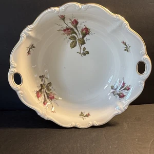 Rosenthal - Continental Pompadour Elfenbein Moos Rose 10" ovale Servierschale sehr guter Zustand - Bild 1 von 8