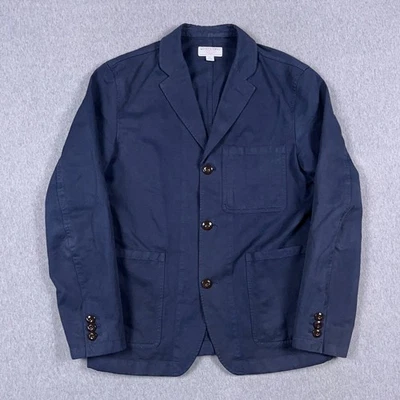 Blazer Wallace & Barnes para Hombres 36S Azul Algodón Lino Tareas No Estructuradas G6710 Foto 1 de 4