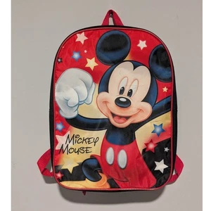 Red & Black Mickey Mouse Kids Backpack - Picture 1 of 6