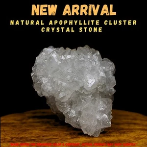 Apophyllite Crystal Cluster 230g | Flower Matrix Minerals from India 3x5cm - Picture 1 of 8