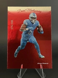 DAVID MONTGOMERY #97 Red Xtra Points #"D 076/999 2024 Panini Prestige LIONS - Picture 1 of 6