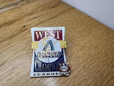 Arizona Diamondbacks 2002 National League West Champions MLB Baseball Lapel Pin - Image 1 of 2