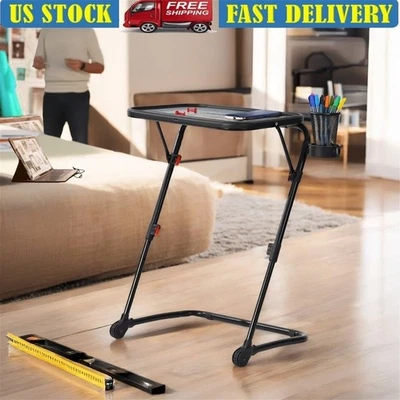 Adjustable Drafting Table Ergonomic Tilting Design Portable Folding Workstation - Image 1 of 4