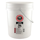 White Plastic 5 Gallon Food Safe Bucket for Water Paint and Food 