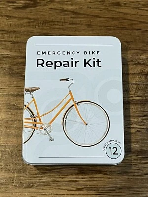 Kit de herramientas de reparación de bicicletas de emergencia con pequeños parches de herramientas de bicicleta de lata portátil 7 en 1 Foto 1 de 4