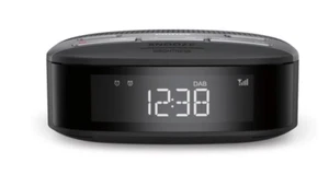 Radio-Réveil DAB+ A Deux Modes 'Minuteur Arrêt Automatique Alarme Double Noir - Picture 1 of 2