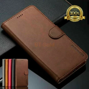 For Samsung J4 J6 Plus A7 A8 2018 Leather Flip Wallet Magnetic Phone Case Cover - Picture 1 of 25