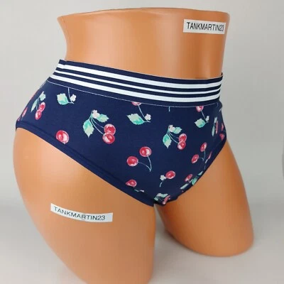 Bragas Lane Bryant Cacique Algodón Hipster Plus 18/20 Cerezas Azul Cereza Foto 1 de 4