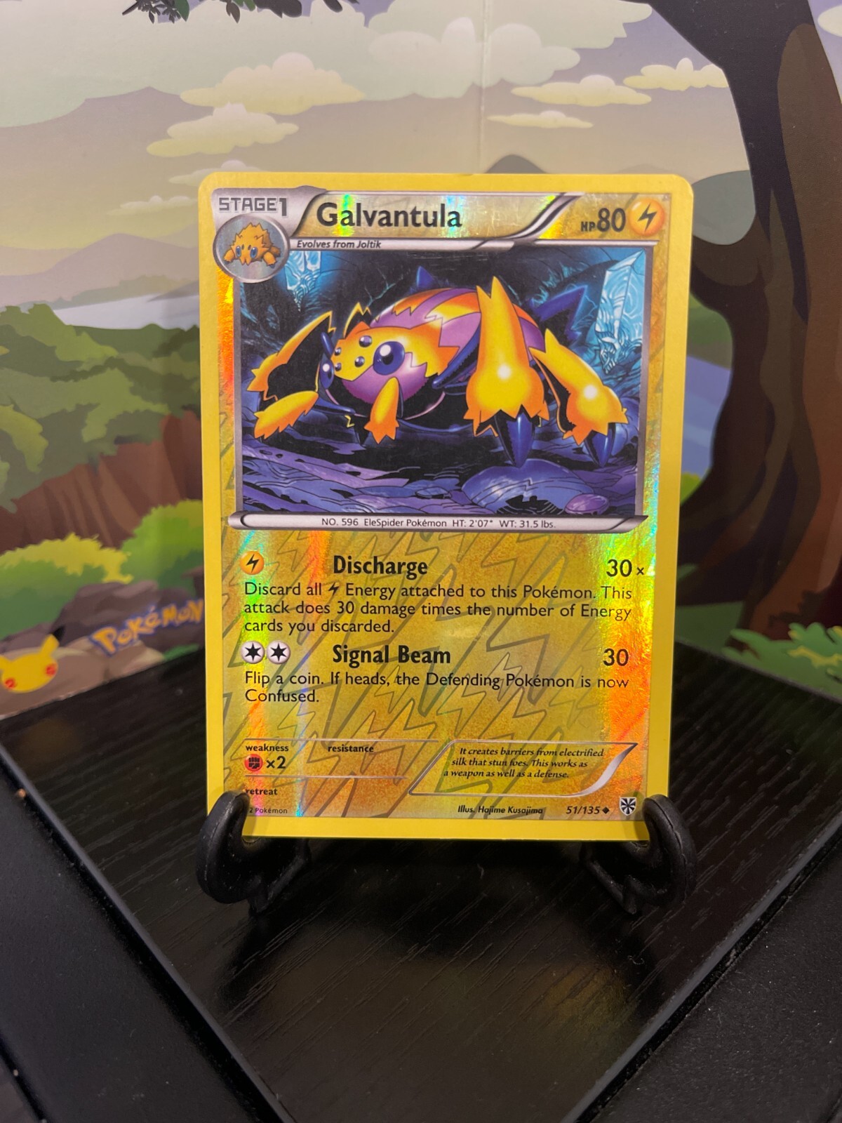 Galvantula 51/135 - Plasma Storm - Uncommon - Reverse Holo - Pokemon Card - LP