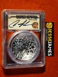 2020 P PROOF SILVER BASKETBALL DOLLAR PCGS PR70 DCAM FDI DENNIS RODMAN SIGNED - Picture 1 of 2