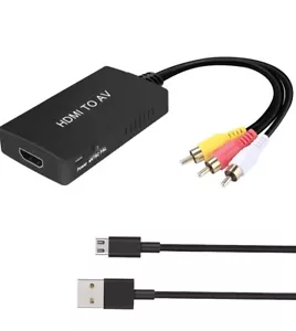 HDMI to AV Converter HDMI to Video Audio Adapter Supports - Picture 1 of 10