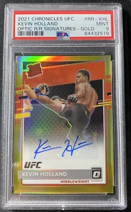 2021 Chronicles UFC Optic Gold Rated Rookie Signature Kevin Holland /10 PSA 9 - Picture 1 of 2
