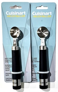 2 Pack Cuisinart Melon Baller Soft Grip Stainless Steel Handle Dishwasher Safe - Picture 1 of 1