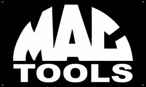 MAC TOOLS 3'X5' ANCHO BANDERA DE VINILO HOMBRE CUEVA SIGNO GARAJE Póster mecánico decoración - Imagen 1 de 2