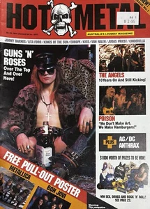HOT METAL Vintage MAGAZINE - Issue #1 -1988 - Guns N Roses DB1 - Picture 1 of 1