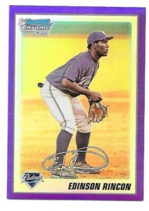 Edinson Rincon 2010 Bowma Chrome Prospects Purple Refractor #BCP 39 Ser#924/999