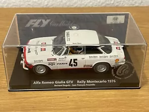 300- Scalextric FLY Alfa Romeo Giulia GTV Rally Montecarlo 1976 Beguin A803 slot - Imagen 1 de 4