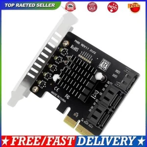 PCIe To 5-Port SATA3.0 Expansion Card Jmb585 Chip PCIe SATA Card (Half height) - Photo 1/11
