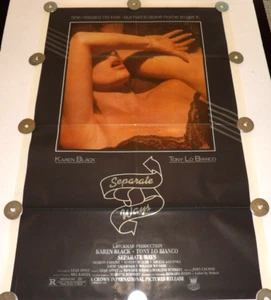 VINTAGE "SEPERATE WAYS" 1981 ORIGINAL 27X41 RARE MOVIE POSTER - Picture 1 of 4