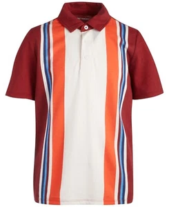 Epic Threads Retro Vertical-Stripe Polo Shirt Little & Big Boys M Chinese Apple - Picture 1 of 15