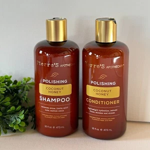 Pierre’s Apothecary Polishing Coconut & Honey Shampoo & Conditioner 16 Fl Oz - Picture 1 of 3