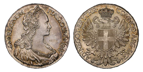ERITREA. Vittorio Emanuele III 1918-R AR Prova or Pattern Tallero. NGC MS62 Cover