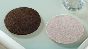 24 Filz Untersetzer rund , dunkelbraun, 10 cm Gilde Tisch Deko Gläser Garten - Bild 1 von 3