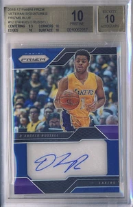 2016-17 Prizm D'Angelo Russell Vet Sig BLUE Prizm #/49 BGS 10/10! Pristine POP 2 - Picture 1 of 1
