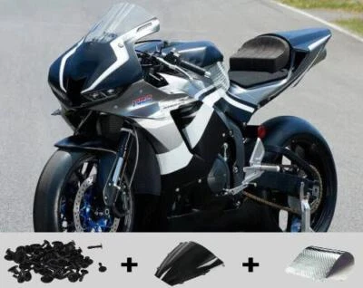 MS Black White Injection Bodywork Fairing Fit for Honda 2013-18 CBR 600 RR z043 - Image 1 of 4