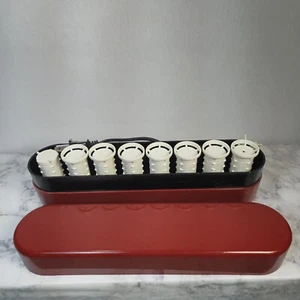 Vtg Clairol Time Saver Heated Curlers Rollers Travel Portable Quick Heat PTC8 - Picture 1 of 6