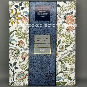William Morris KING 3 Pc Duvet Cover & Sham Set - HYACINTH - MEADOW - Bild 1 von 6
