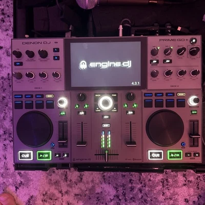 Denon PRIME GO+ Standalone 2-Deck Rechargeable Smart DJ Console W 7" Touchscreen - Image 1 of 4
