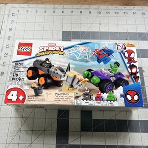 LEGO Marvel Spidey And His Amazing Friends Hulk vs. Rhino Truck 10782 Nuevo Sellado - Imagen 1 de 11