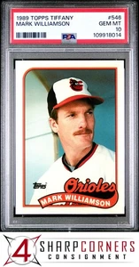 1989 TOPPS TIFFANY #546 MARK WILLIAMSON ORIOLES POP 4 PSA 10 - Picture 1 of 3