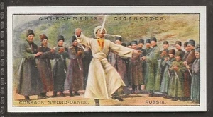 KIRCHENMANN - SPORT & SPIELE IN VIELEN LÄNDERN 1929 - #19 - KOSAKEN SCHWERTTANZ - RUSSLAND  - Bild 1 von 2