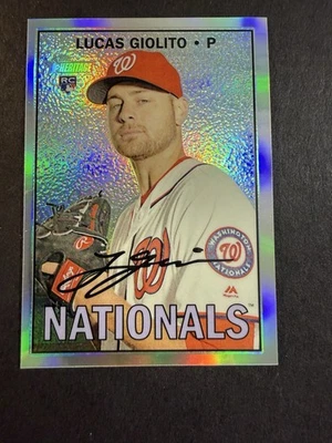 2016 Topps Heritage #THC-514 Lucas Giolito Chrome #/567 - Image 1 of 3