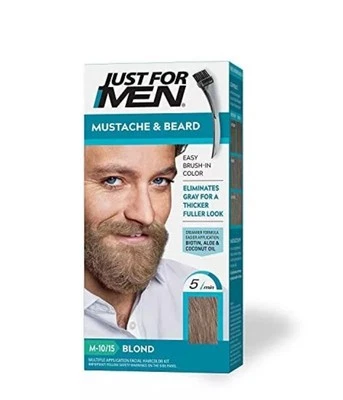 Tinte para barba y bigote Just For Men para hombre con cepillo incluido para facilitar... Foto 1 de 4