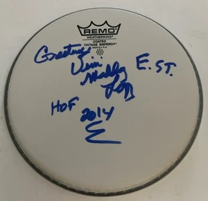 Vini Lopez E-Street Band Autographed Signed 8" DRUMHEAD Beckett Guaranteed - Picture 1 of 1