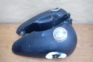 84-99 HARLEY DAVIDSON SOFTAIL HERITAGE GAS FUEL PETROL SPLIT TANK GOOD INTERIOR - Foto 1 di 12