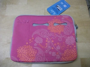 iLuv Neoprene Sleeve Case for Ipad 2-Cover-Extra pockets-Organizer-Water Repels - Picture 1 of 3